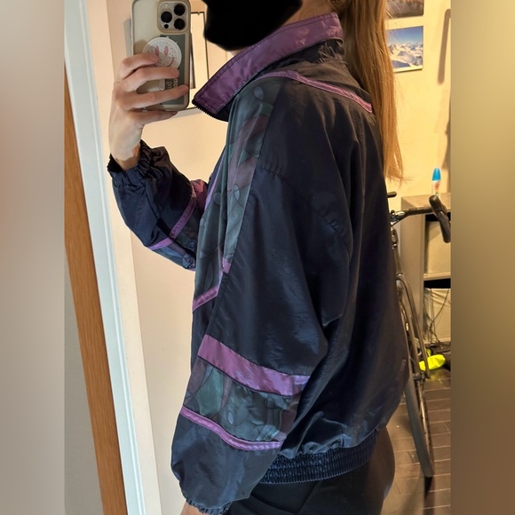 Purple and Navy Vintage Jacket - Picture 4 of 8